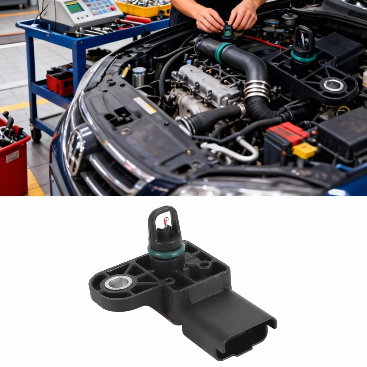 Sensore di pressione del collettore MAP, 9670361980, adatto per Citroen C3 DS3 Peugeot 2008 208 301 308