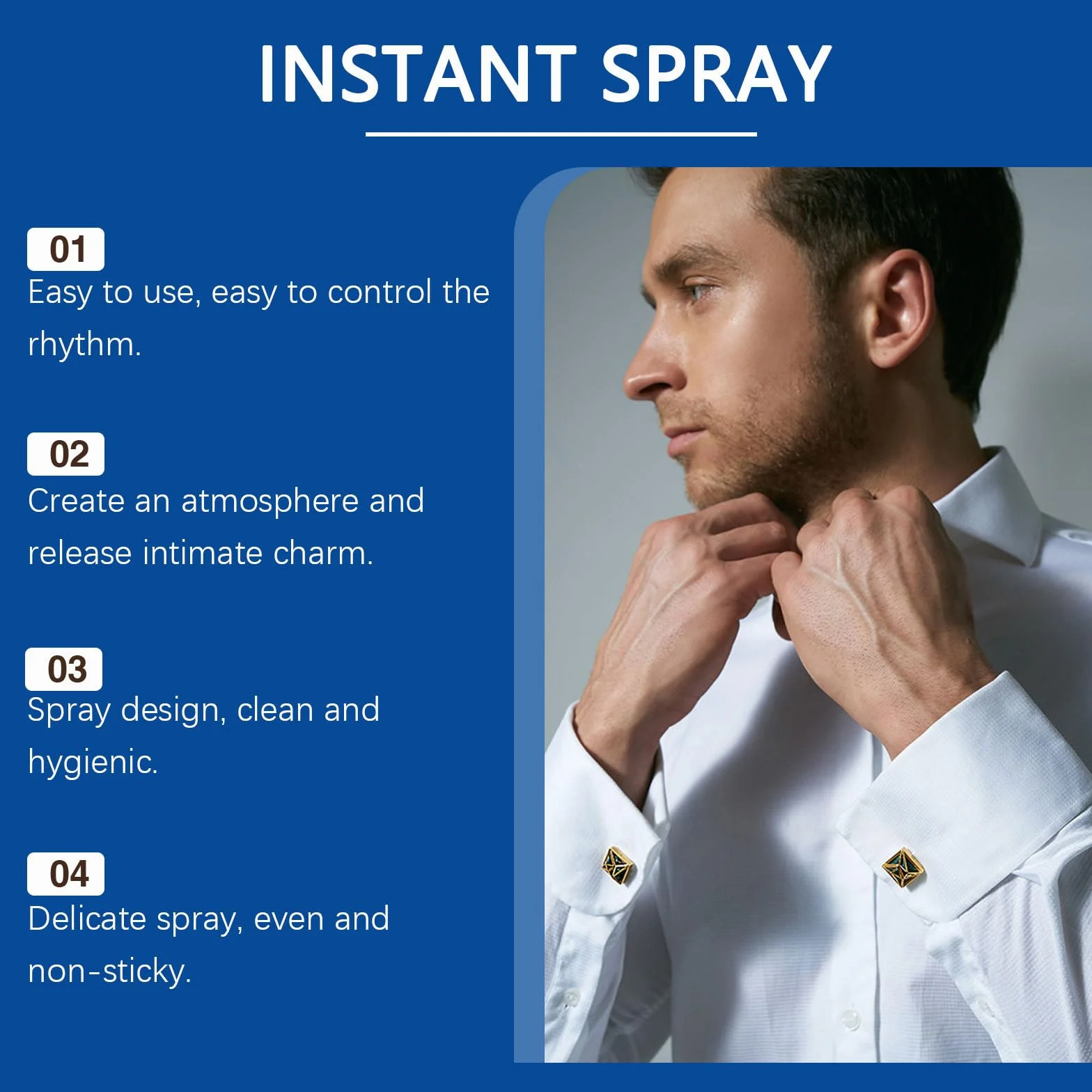 Spray Energizzante per Uomo, Cura Maschile, Esalta Fascino e Resistenza