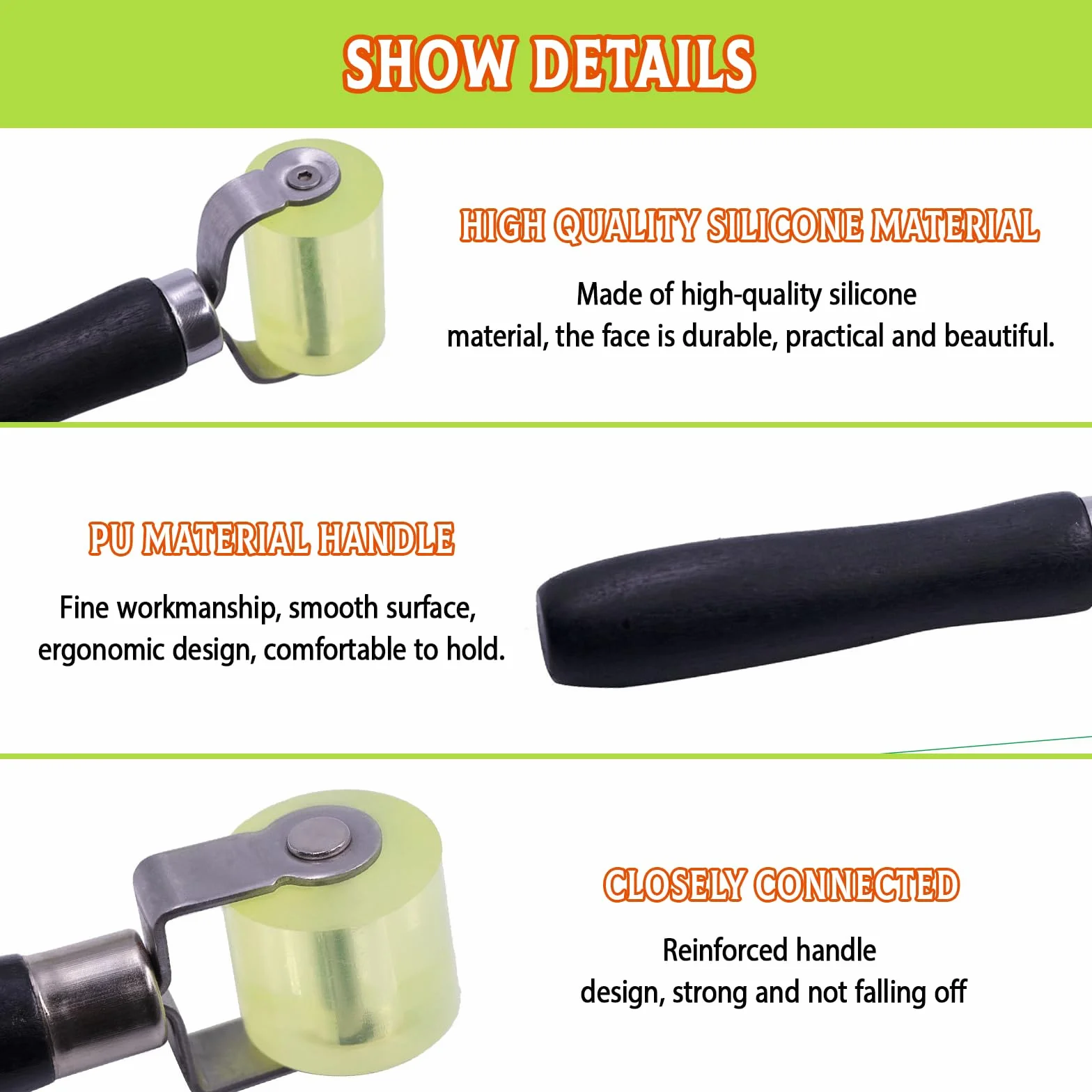 2 rulli di pressione per auto, isolamento acustico professionale, in silicone, per isolamento termico, per bordi e per saldatura di teloni in PVC