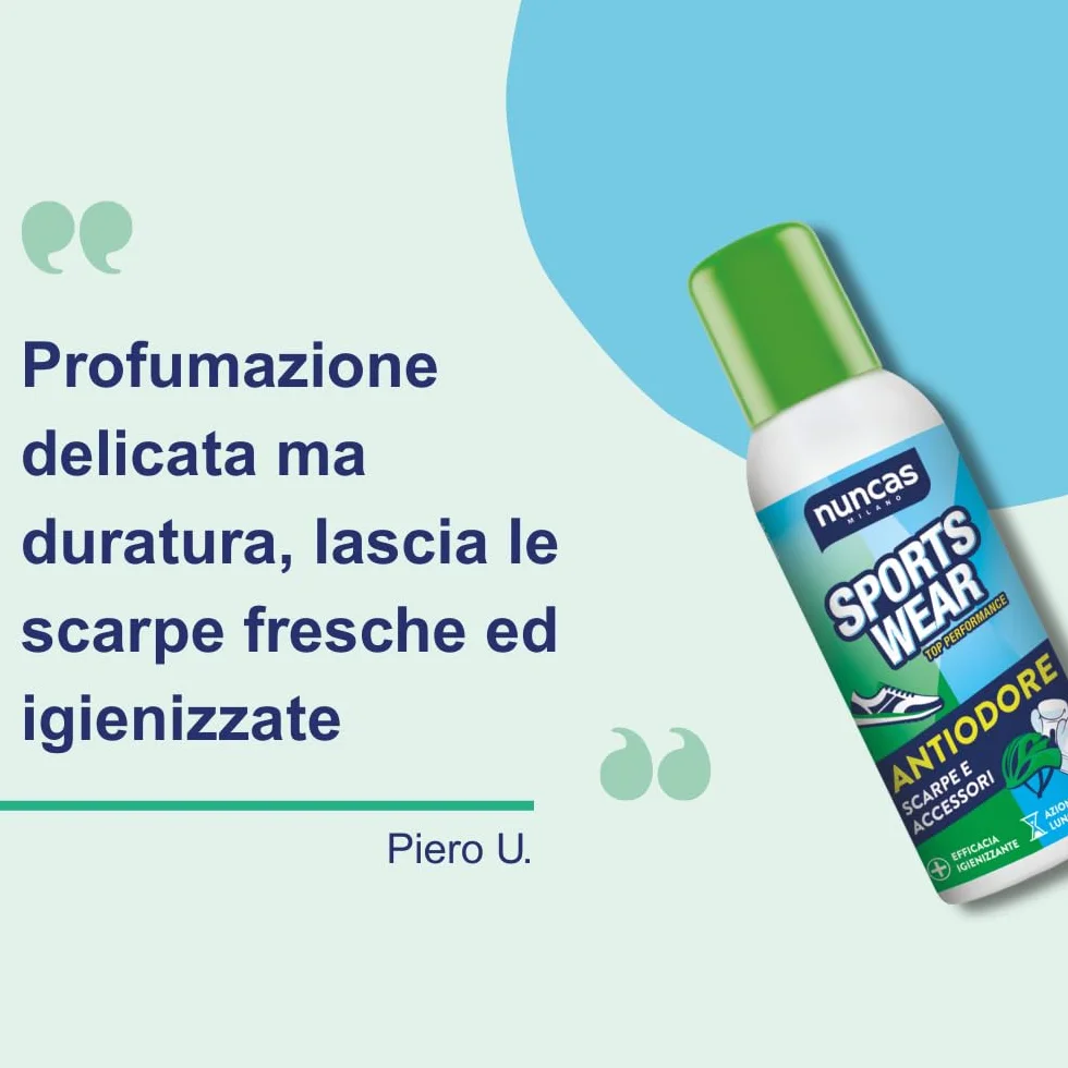 Nuncas Sportswear Spray Rinfrescante Scarpe 150ml