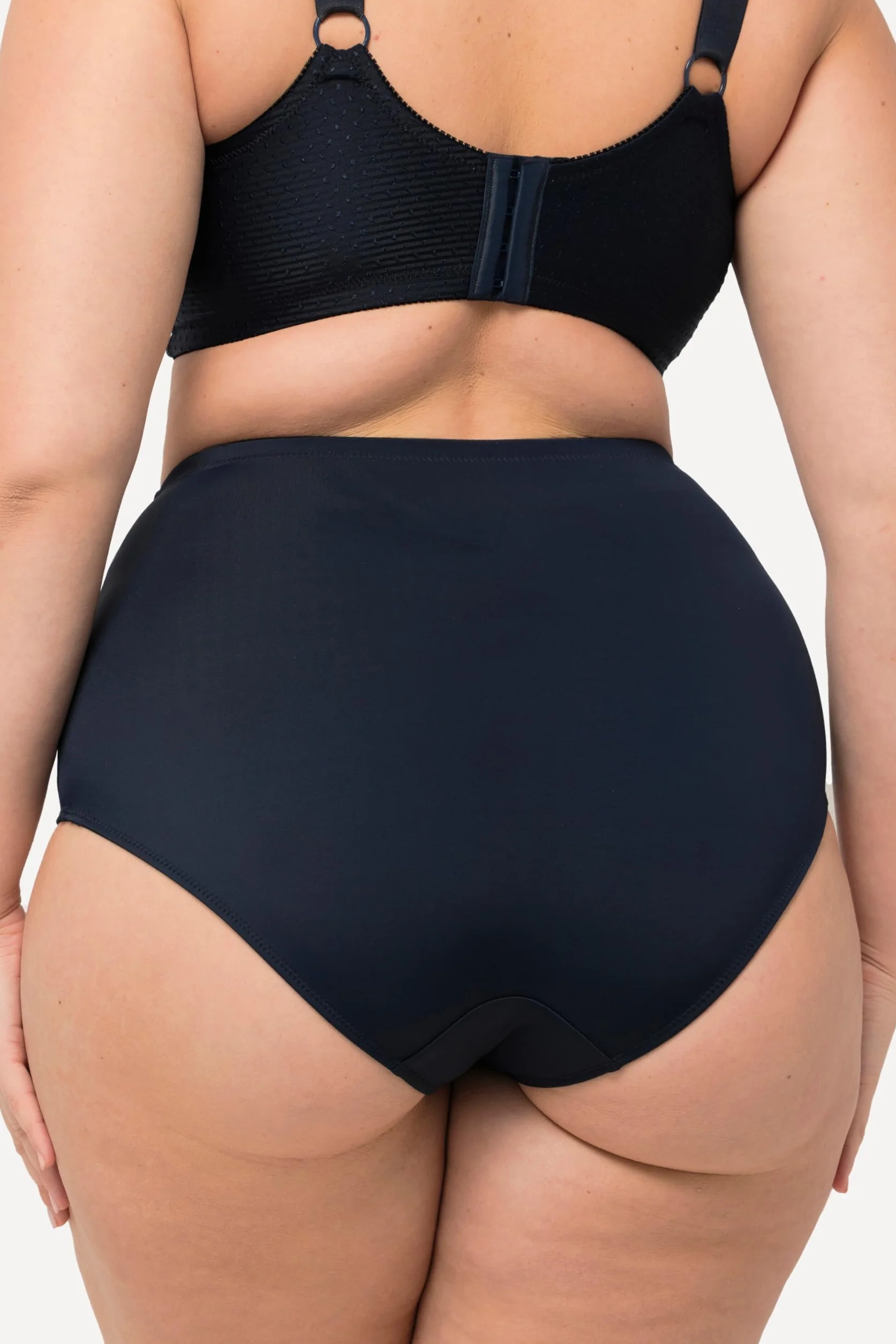 Ulla Popken Slip Modellanti a Vita Alta con Inserto Jacquard