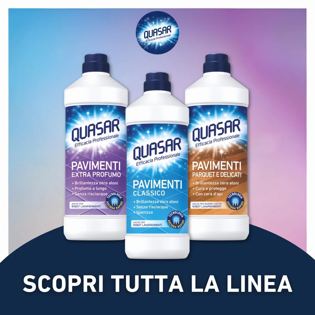 Quasar Pavimenti Extra profumo 1000 ml - Asciuga Rapido