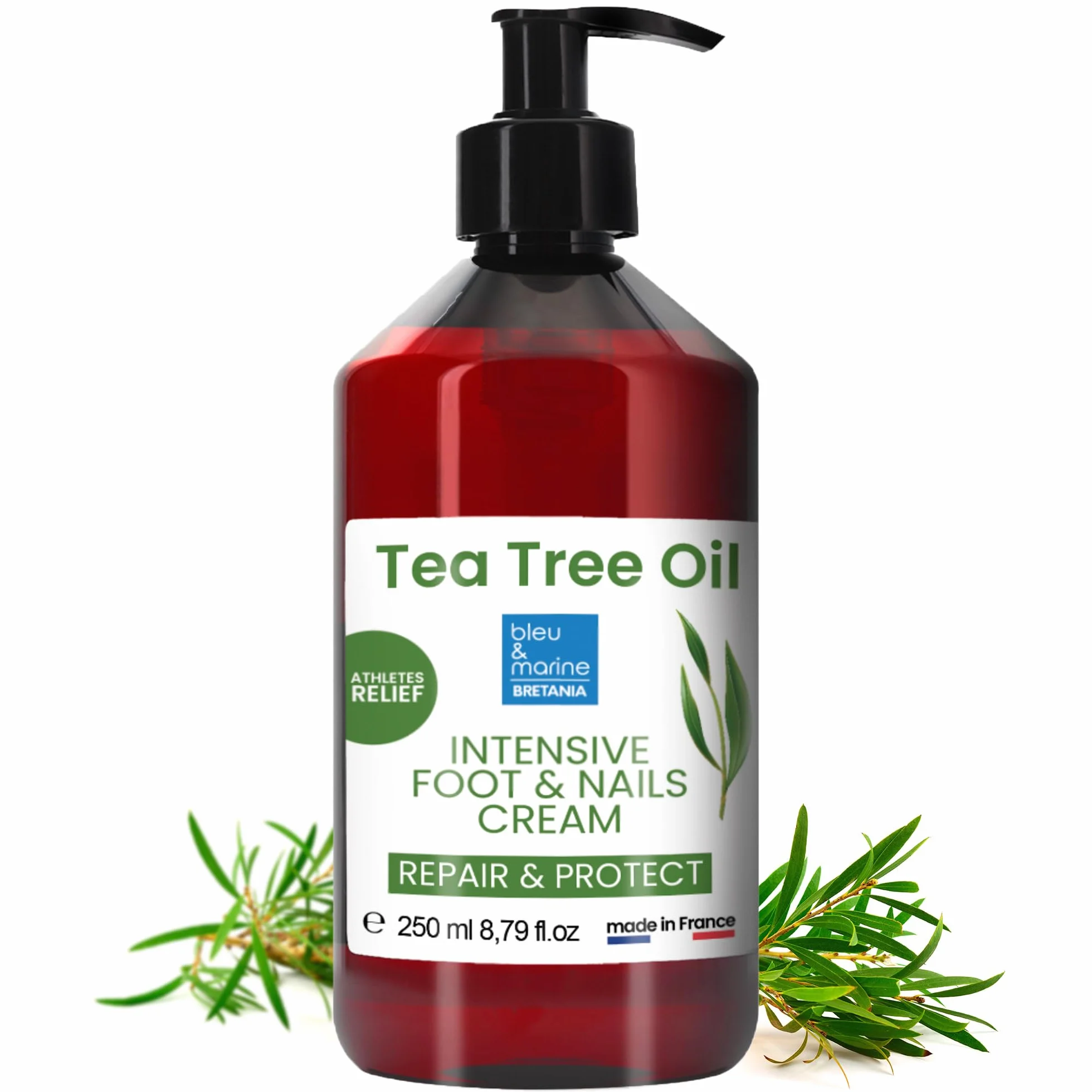 Crema Piedi Anti Fungo Olio Albero di Tè 250 ml Deodorante Piedi