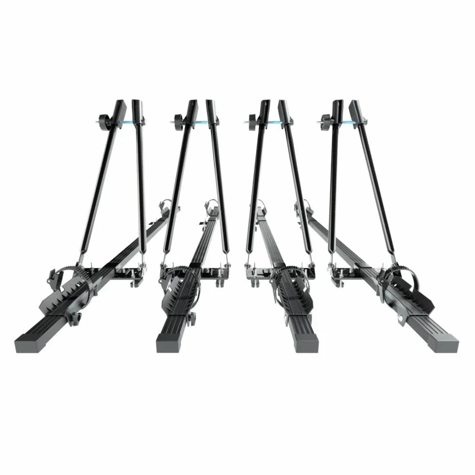 Mossa 4X Portabici da Tetto, Portabiciclette con Barra in Acciaio