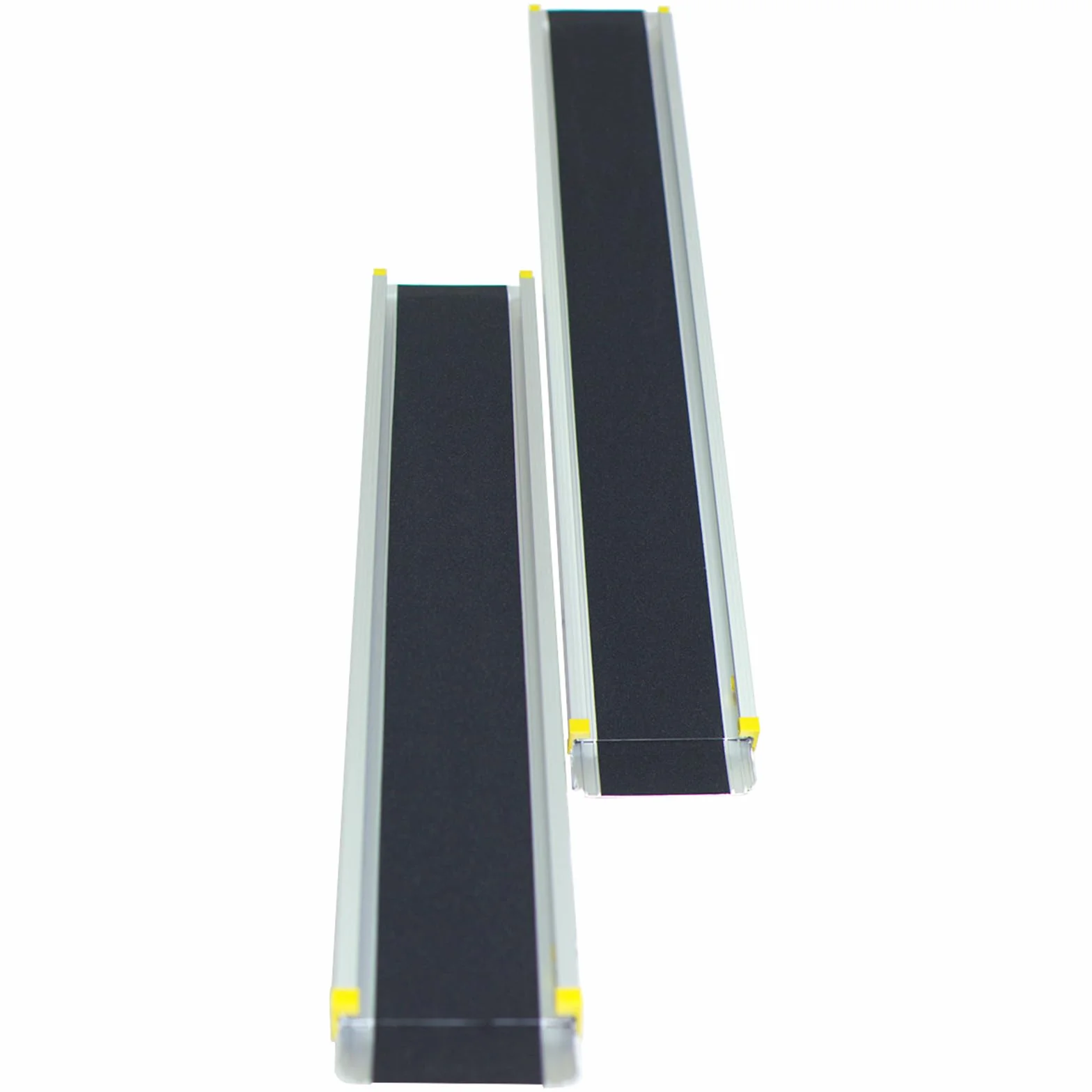 COSTWAY Set di 2 Rampa per Sedie a Rotelle in Alluminio, 3 Lunghezze, Rampa Telescopica Regolabile con Superficie Antiscivolo, con Serrature di Sicurezza, per Gradini Fino a 61 cm (121,5-212,5 cm)