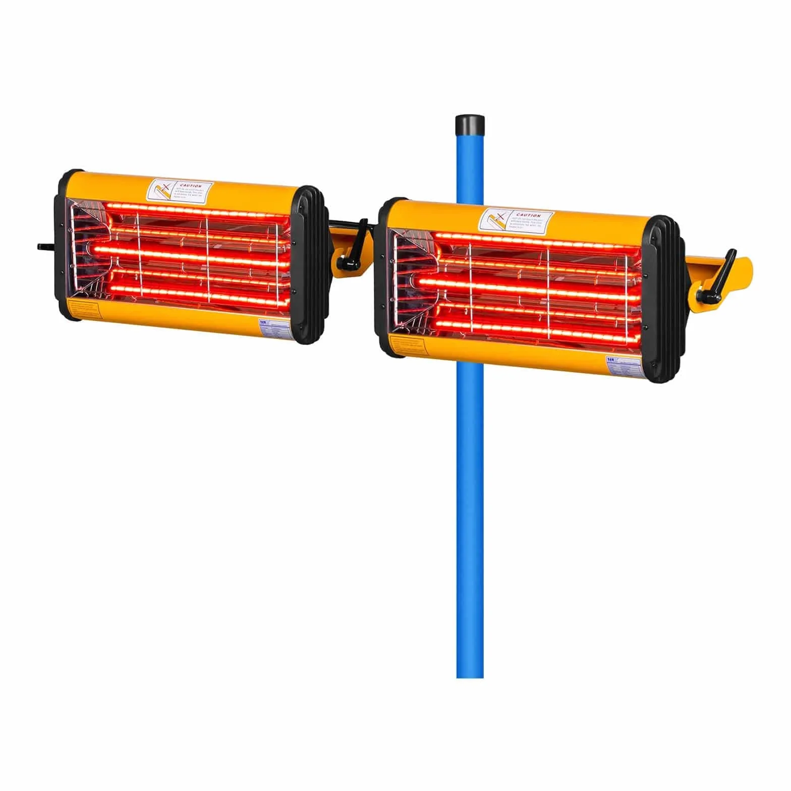 MSW IR-DRYER2000.2 Lampada Infrarossi per Carrozzeria Lampada per Carrozzeria (2200 W, 2 Pannelli, 40–100 °C, Superficie di Asciugamento 800 x 800 mm, Altezza Massima 213,5 cm, Timer 1–60 min)