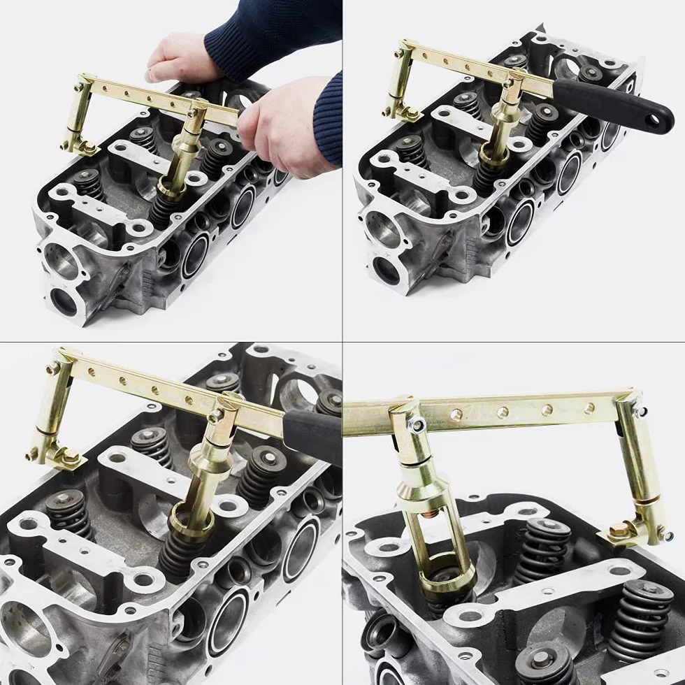 Wiltec Set Attrezzi tendimolle per valvole Guarnizione valvola Motori 8V 12 V 16V