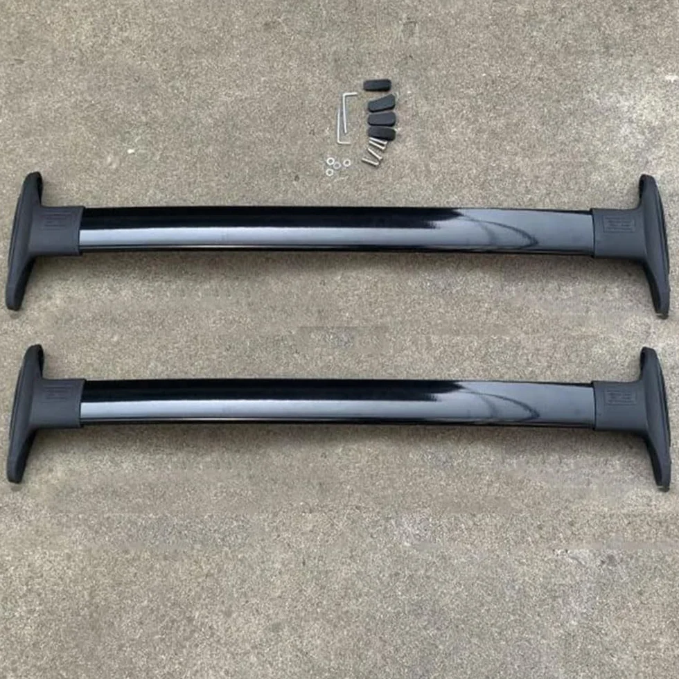 Alluminio, 2 Pezzi Portapacchi per Auto, Barre Trasversali Ringhiera, Portapacchi, Portapacchi Bici con Serratura, Binari Supporto Accessori da Viaggio, Per Fo-rd Ecosport 2013-2020,Bla-ck