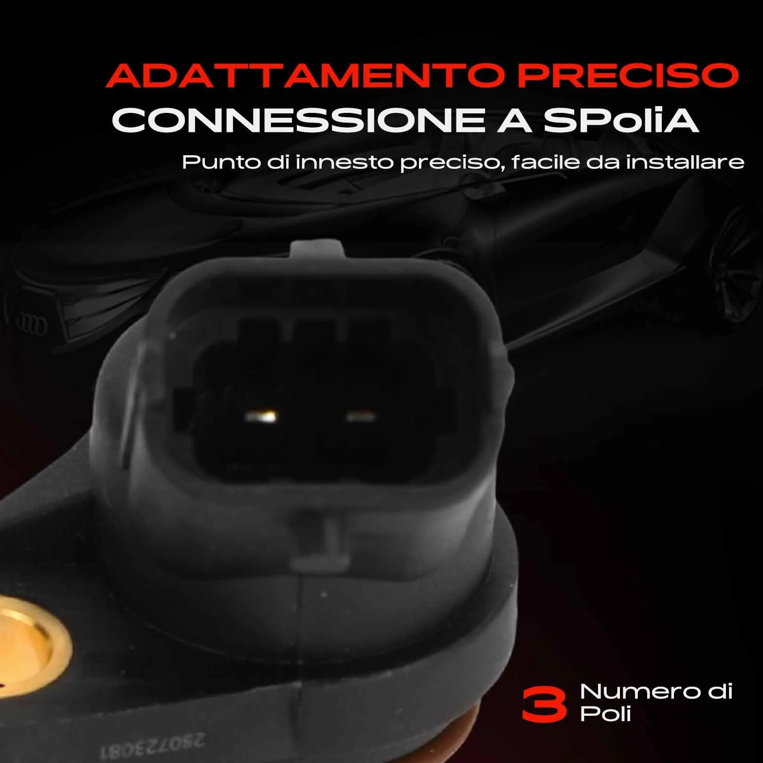 Frankberg Posizione dell'albero Motore Sensore dell'albero Motore 2-Poli Compatibile con Corsa D S07 Corsa C X01 Agila (A) H00 Meriva X03 Zafira A MPV T98 Replace# D5010412449