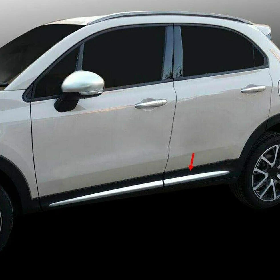 Set coperture cromate portiera laterale per 500X 4 porte dal 2014