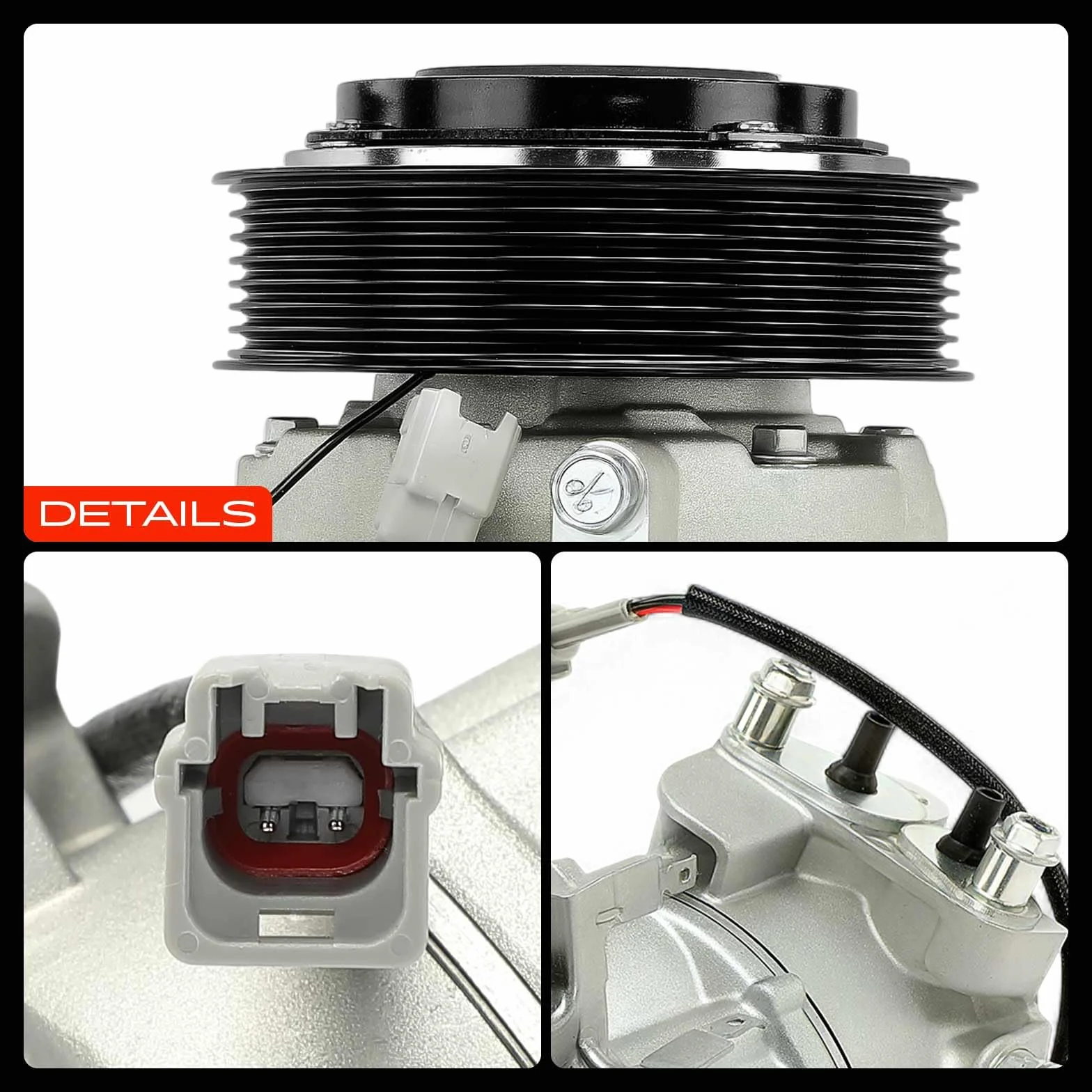 Frankberg Compressore dell'aria condizionata Compatibile con Qashqai II Scénic III Kadjar 1K0820808G
