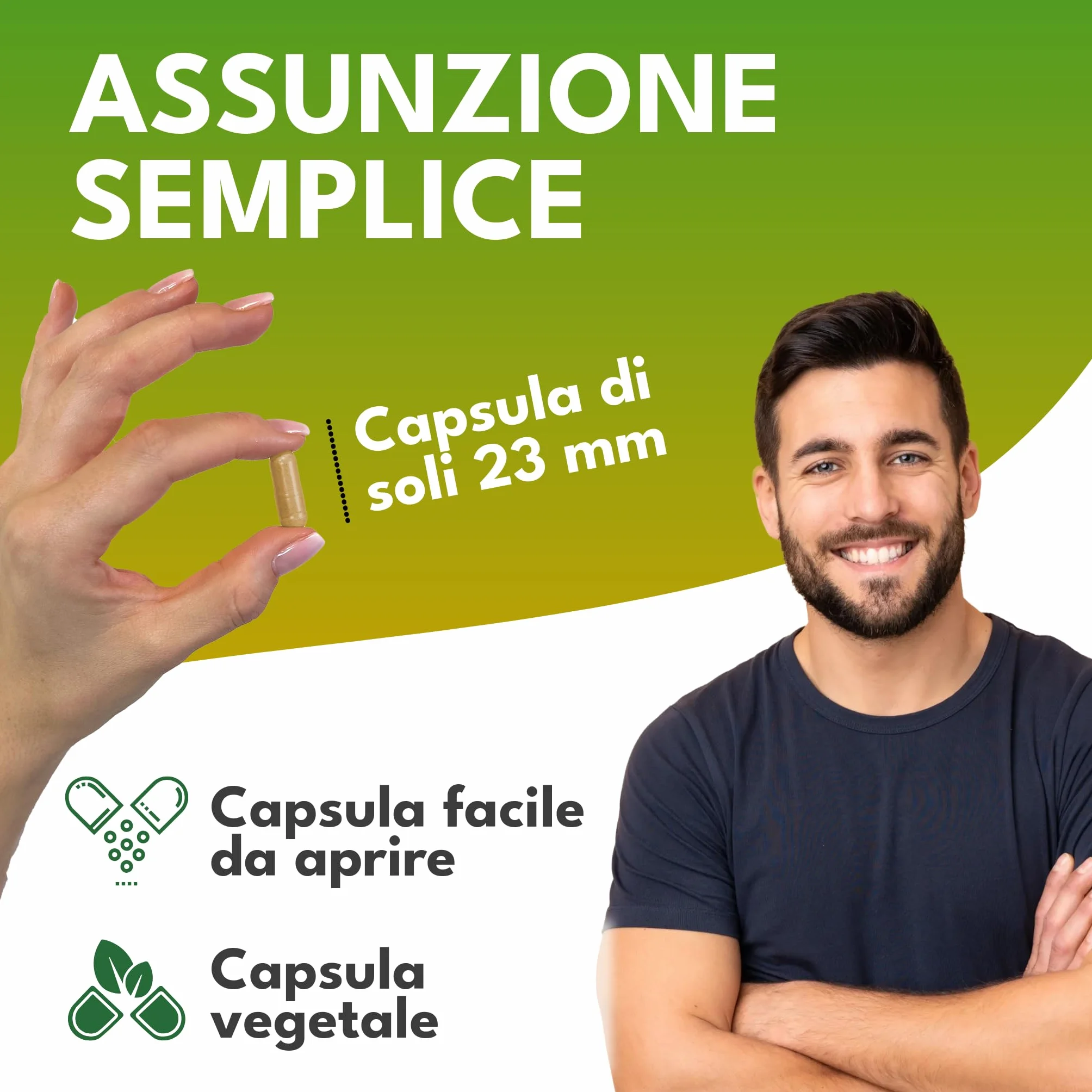 Green Naturals MSM 2100 mg Metilsulfonilmetano zolfo organico 180 capsule