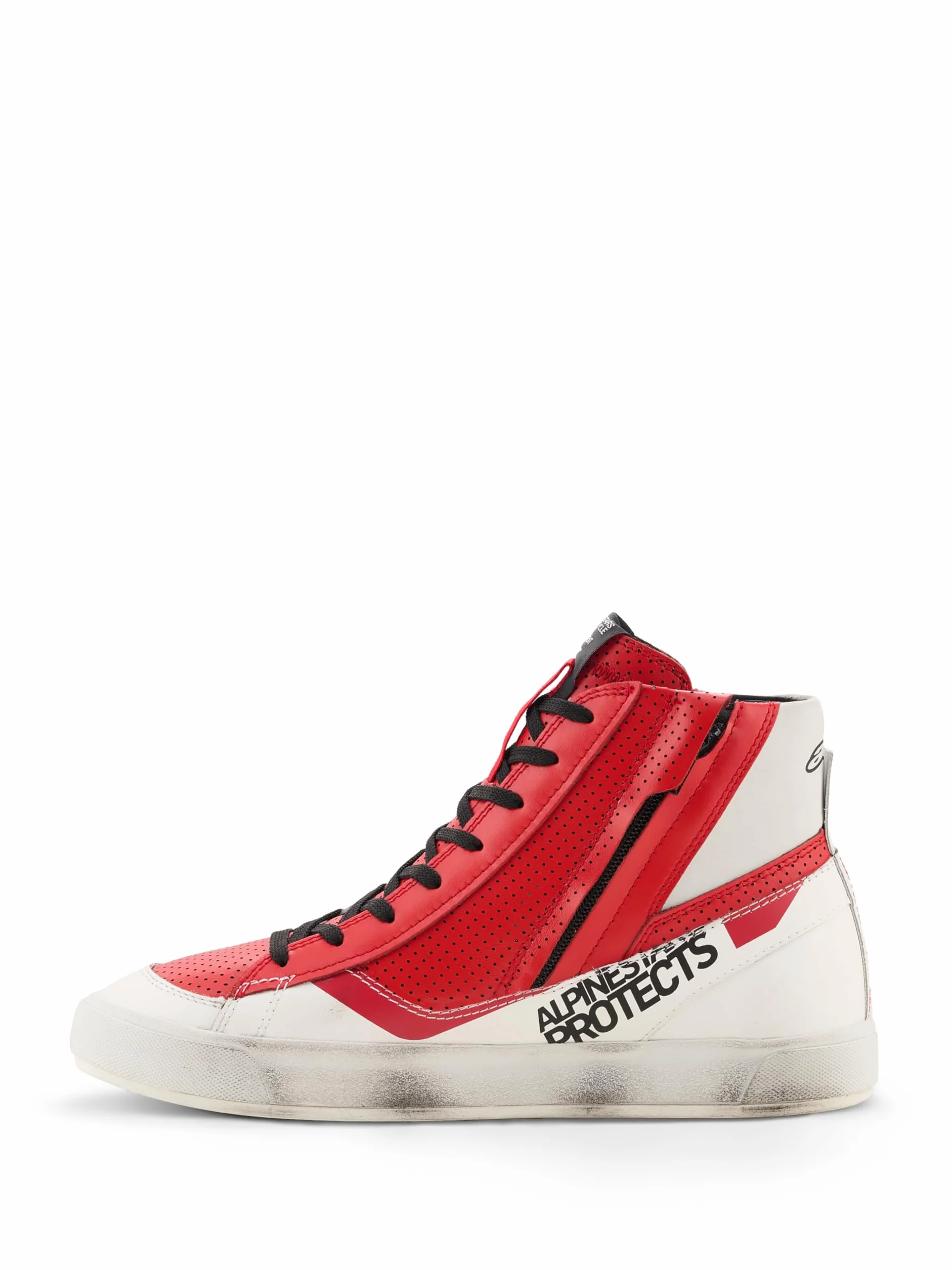 Alpinestars Stated Flair Scarpe da motociclismo, bianco/rosso, 10
