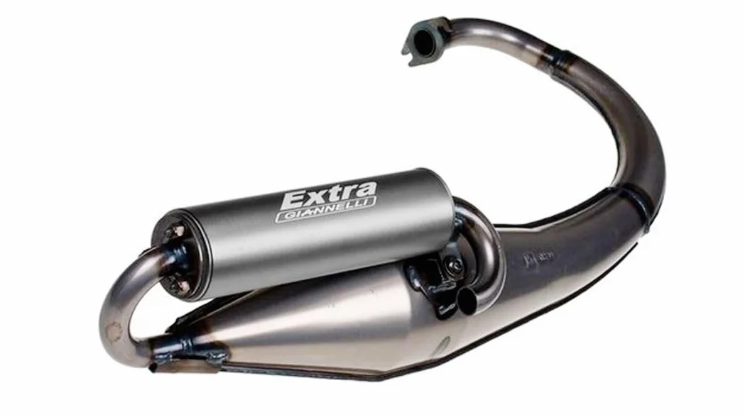 GIANNELLI MARMITTA SCOOTER EXTRA V2 MBK BOOSTER R50 SPECIAL-N.G.-SPIRIT YAMAHA BW'S ORIGINAL N.G. OMOLOGATACEE E13 0239 - SIL.ALLUM.ANOD.