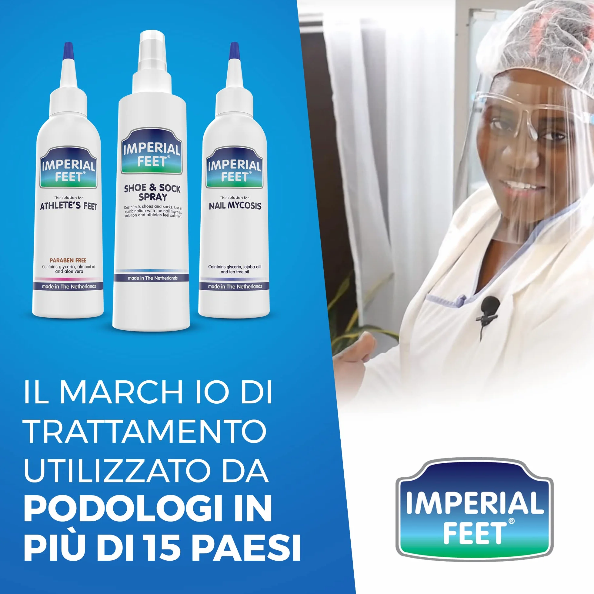 Imperial Feet Spray Deodorante per Scarpe Extra Forte 150ml - Elimina Odori dei Piedi - Protezione 24h Antifungino