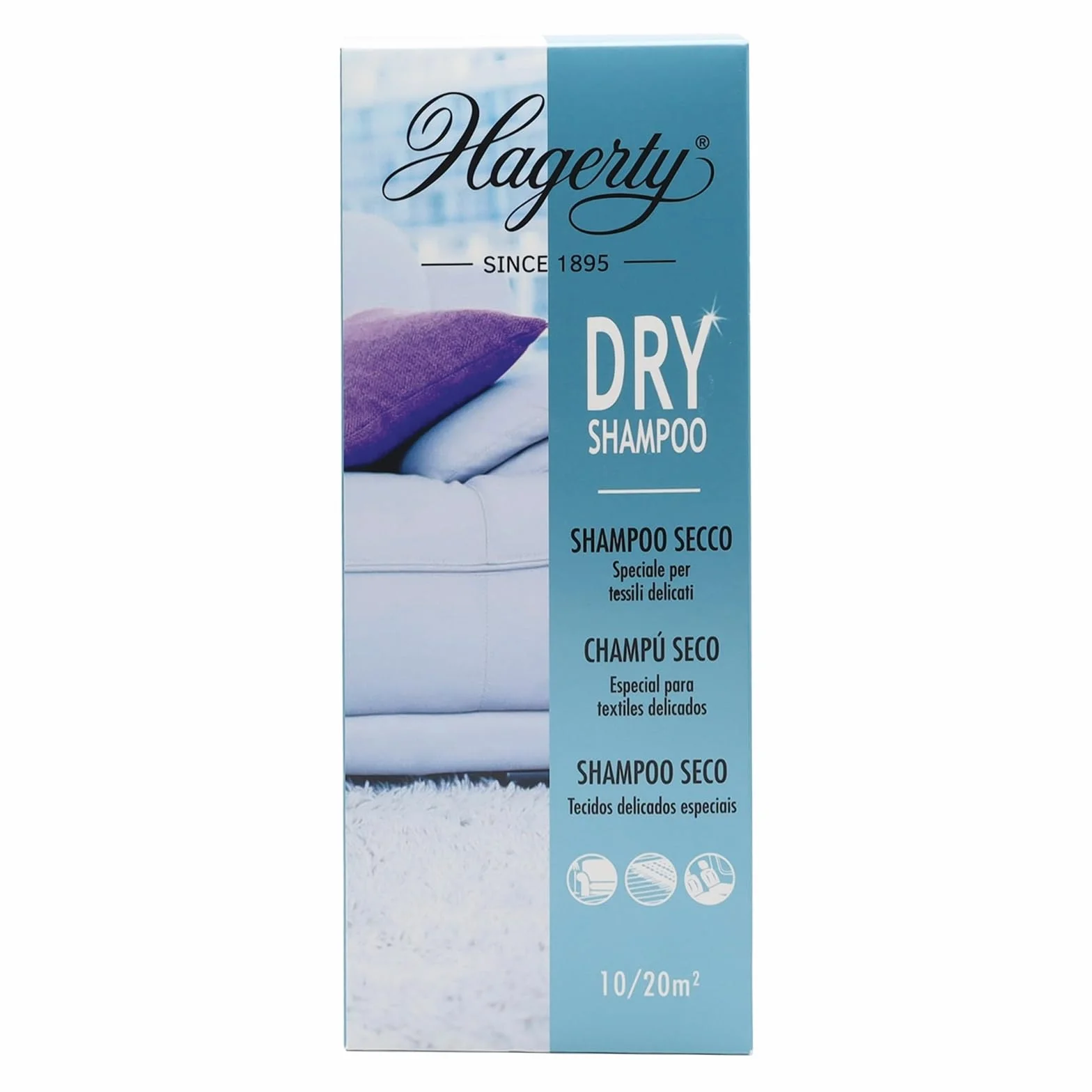 Hagerty Dry Shampoo secco Detergente polvere per tappeti moquette tappezzerie