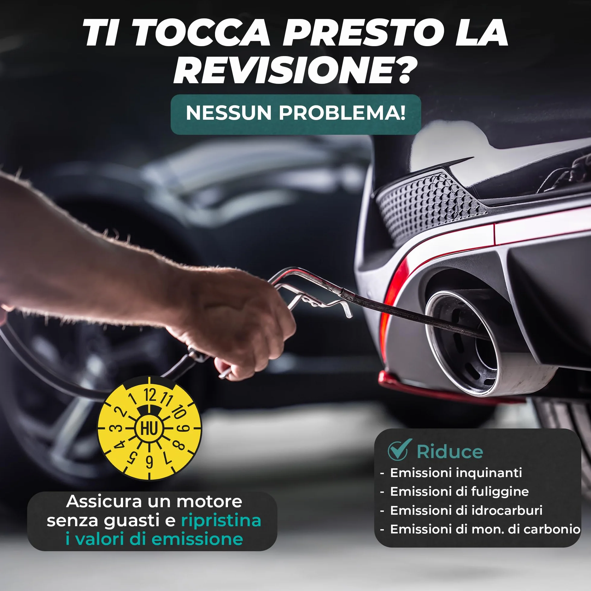MARTIN STRAUSS Pulitore Diesel EURO 6 in 1. Decarbonizzante del sistema di scarico: Valvola EGR, Turbo, Catalizzatore, FAP, Lambda. 1 Litro, 3 Dosi