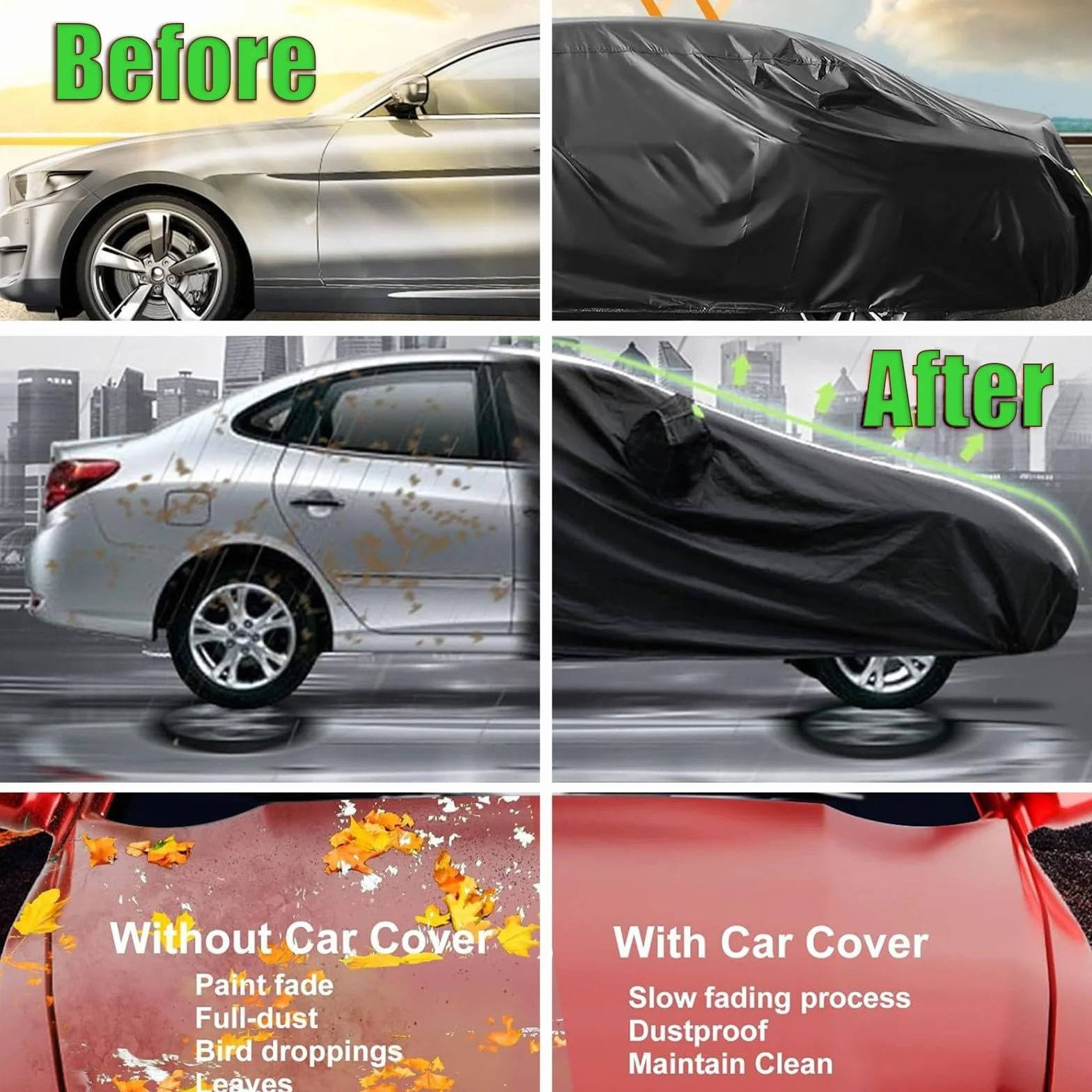 Telo Copriauto Antigrandine per 𝖢𝗂𝗍𝗋𝗈𝖾𝗇 C3 2024, Impermeabile Traspirante Copertura per Auto Telone Anti UV Anti Vento Antipolvere, Telo Copri con Cerniera(Brown,per 𝖢𝗂𝗍𝗋𝗈𝖾𝗇 C3 2024)
