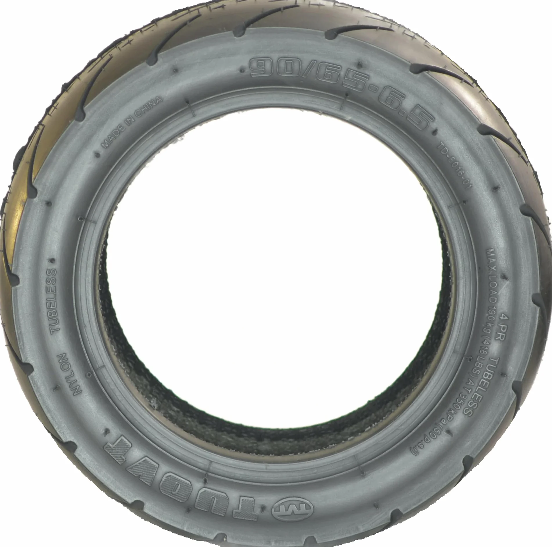 Pneumatico per monopattino elettrico RiuScooter, 90/65-6,5 pollici, nero compatibile con Kukirin