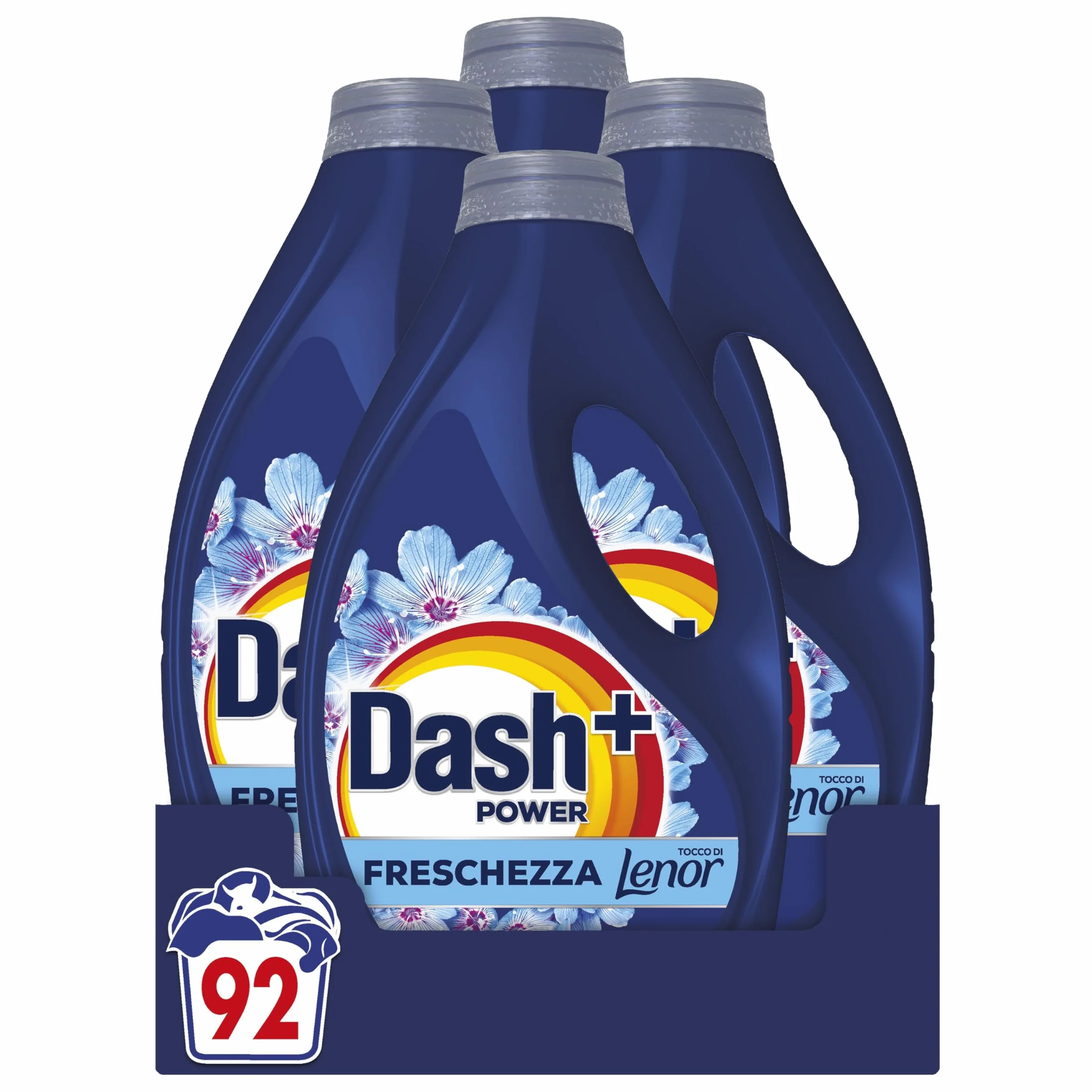 Dash Power Detersivo Liquido Lavatrice 92 Lavaggi Freschezza Di Lenor Risveglio Primaverile