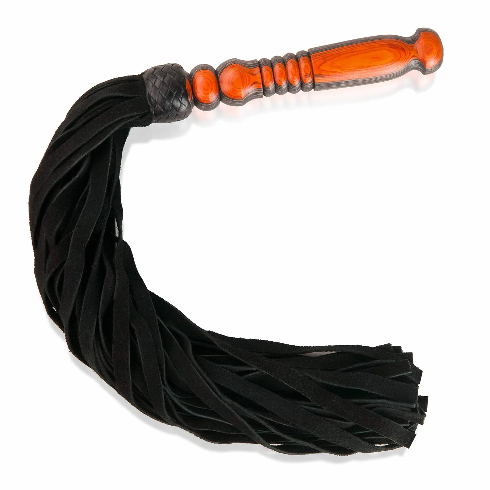 Frusta in pelle fatta a mano 75 cm 36 cinghie 100% pelle bovina per BDSM bondage