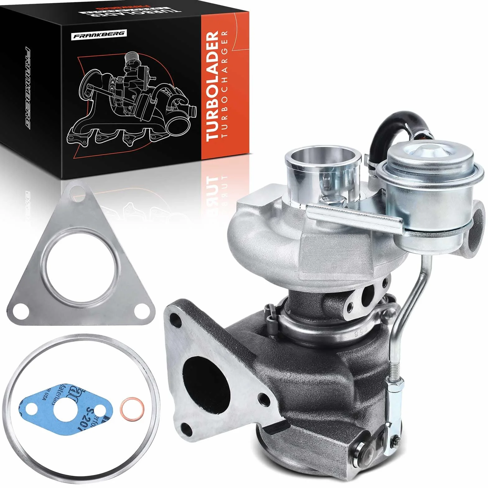 Frankberg Turbocompressore a gas di scarico Diesel Compatibile con Ducato Furgone 250 2.2L Boxer Bus 2.2L Jumper Bus 2.2L Ducato Bus 250 2.2L Jumper Pianale/Telaio 2.2L Replace# 49131-05212