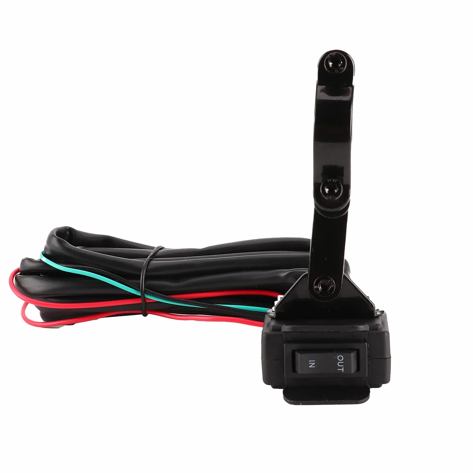 Interruttore a Bilanciere 12V per Verricello con Cavo 2,5m, Rivestito in Polvere per SUV ATV UTV