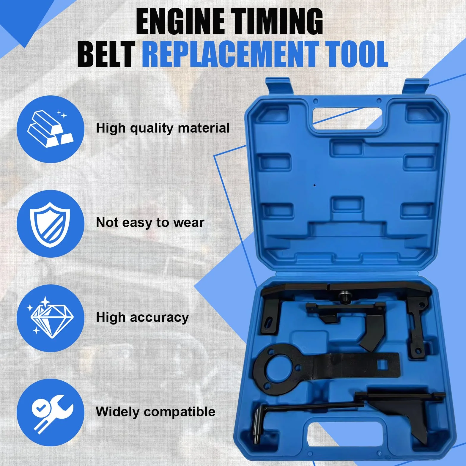 Kit Messa in Fase Motore Strumento Regolazione Compatibile con Peugeot 1.0 VTi 1.2 VTi 108 208 308 2008, Citroen, Opel, Toyota 1.0, 1.2, EB0 (ZMZ), EB2 (HMZ) 0109-2A, 0109-2B, 109-2B, 109-2C, 109-2D