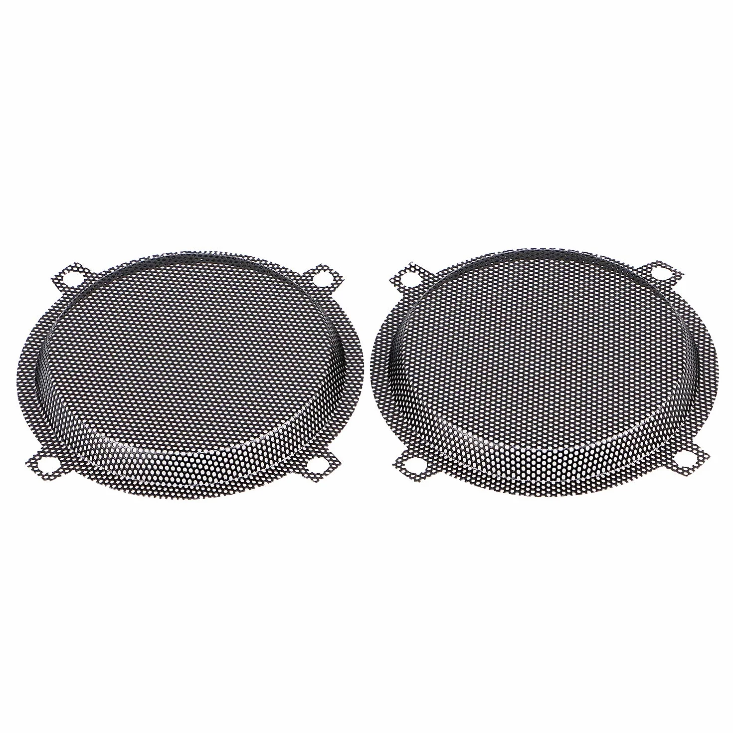 Griglie per altoparlanti anteriori di ricambio in rete metallica, colore nero, per Harley Touring Electra Glide Street Glide Trike 1996-2013, nero