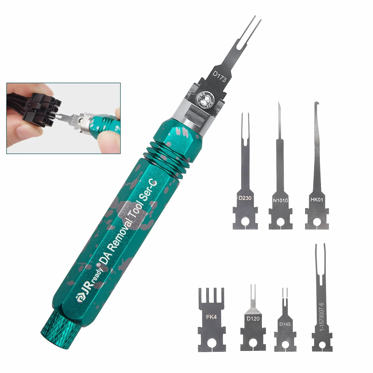 JRready ST5255-08 Strumento di Sblocco Automotive Connector Kit 8 Pezzi Terminal Removal Tool