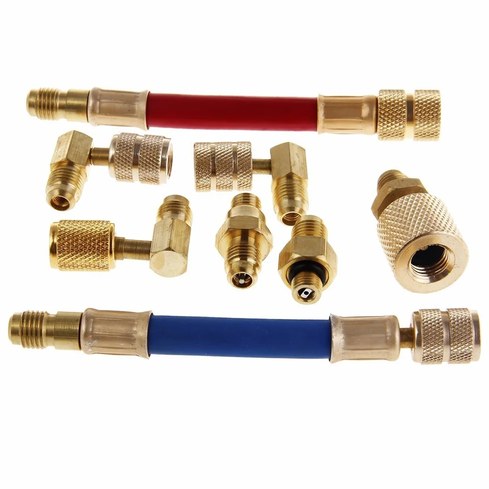 R134A R12 Convertitore adattatore condizionatore d'aria Set tubo connettore CA