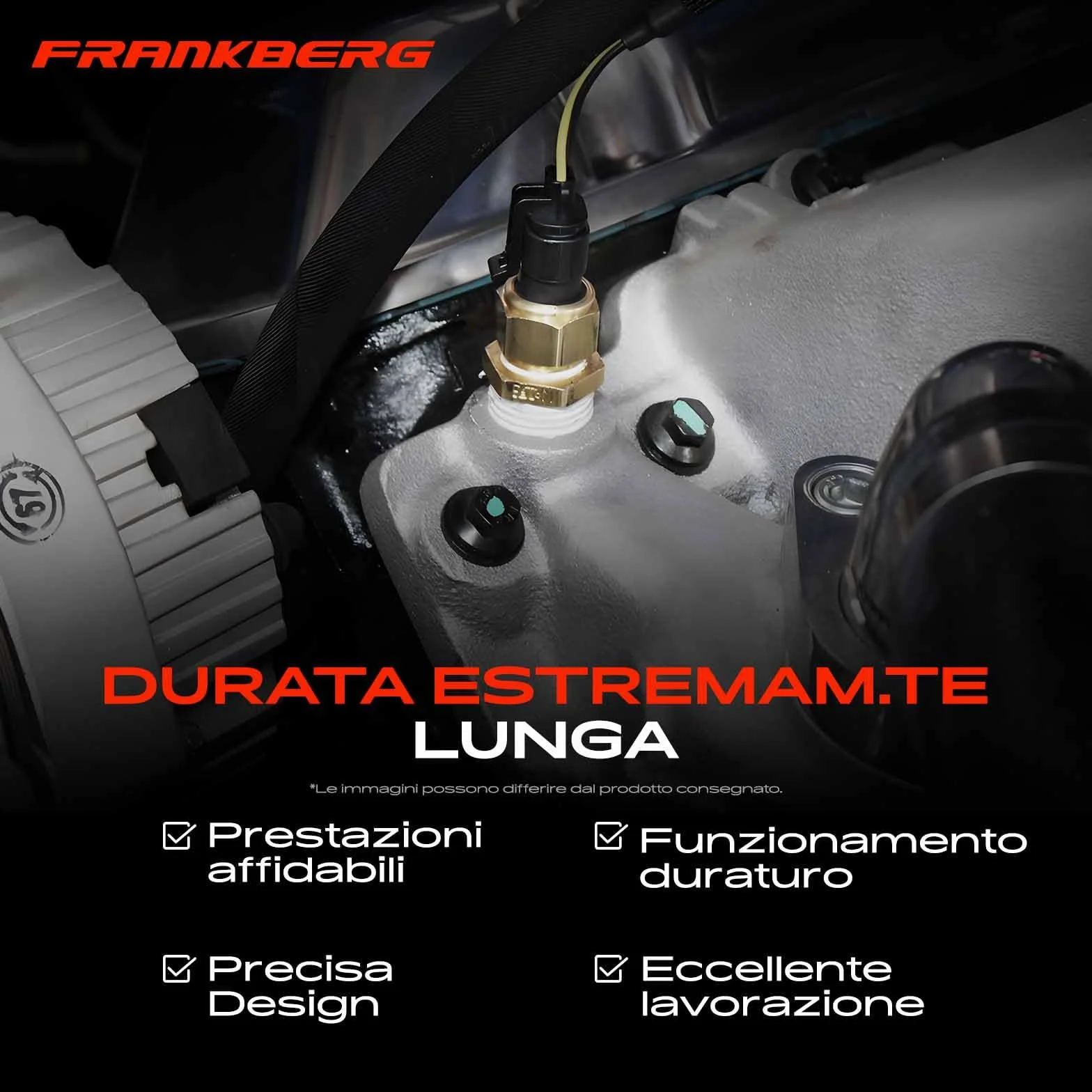 Frankberg Sensore pressione differenziale Pressione gas di scarico Compatibile con M.e.g.a.n.e II BM0/1 CM0/1 Corsa D S07 Corsa C Furgone/Compatto X01 XC60 156 Antara L07 Replace# 504088732