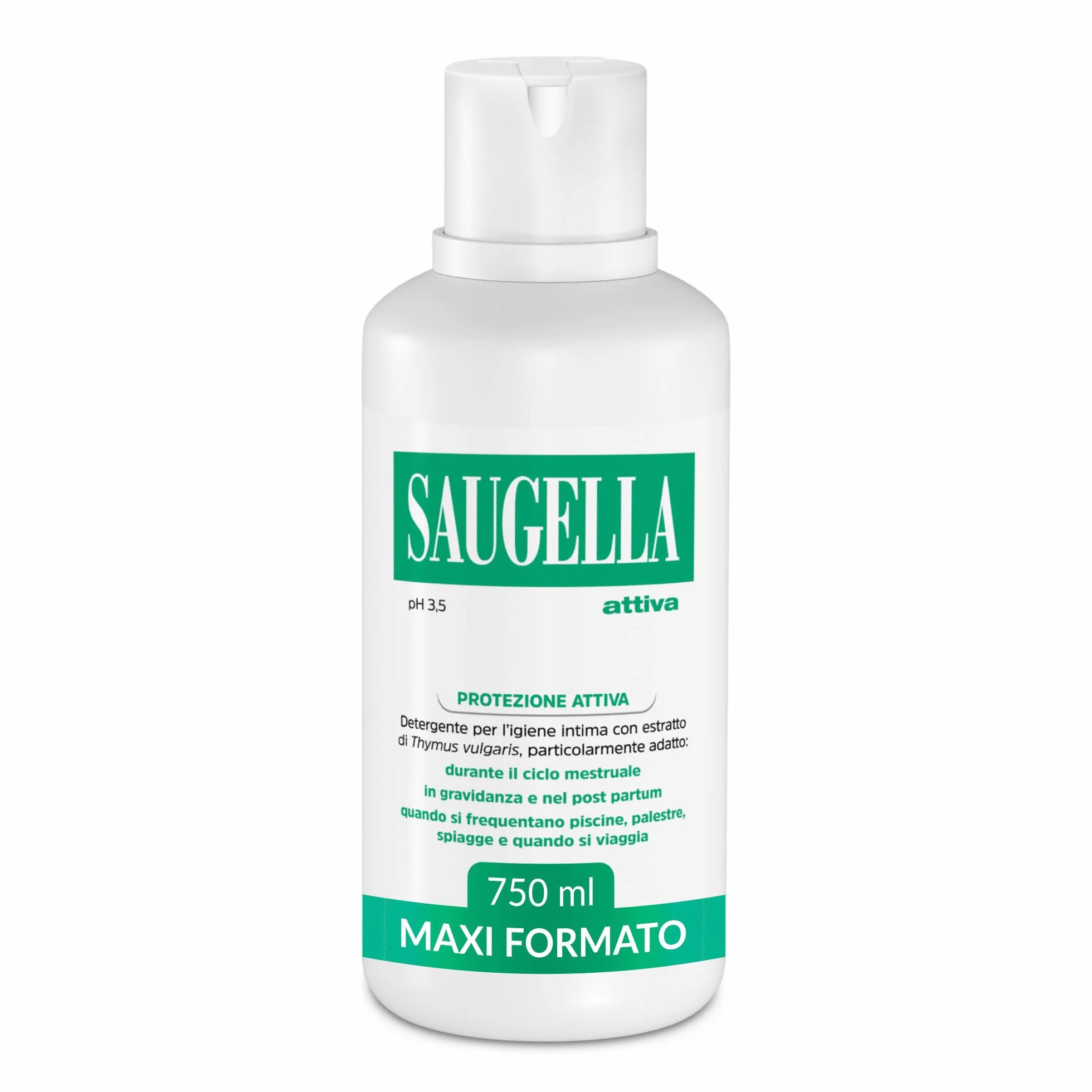 Saugella Attiva Detergente Intimo Antibatterico pH 3.5 750 ml