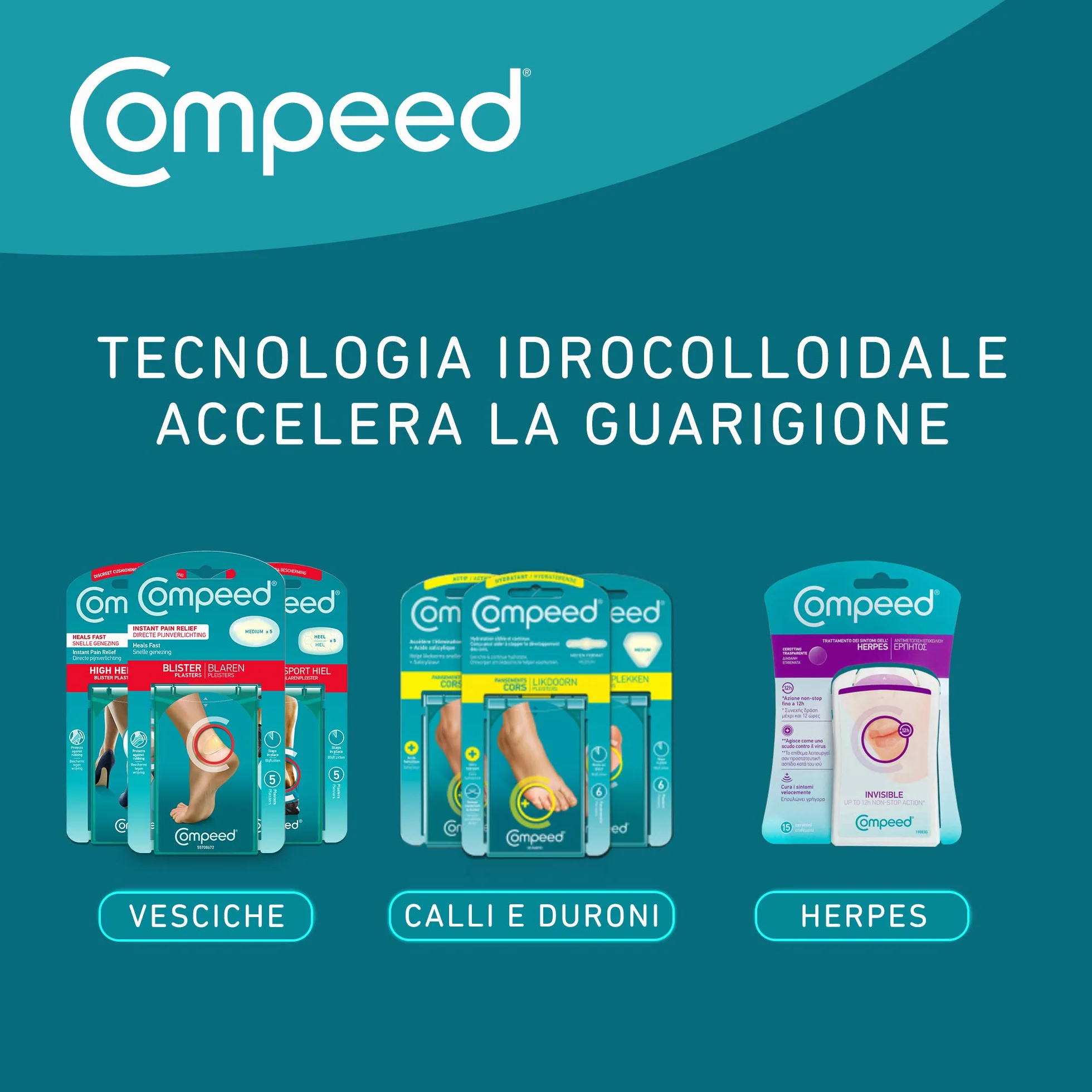 COMPEED Stick Anti Vesciche Invisibile Anti Macchia Protegge dallo sfregamento