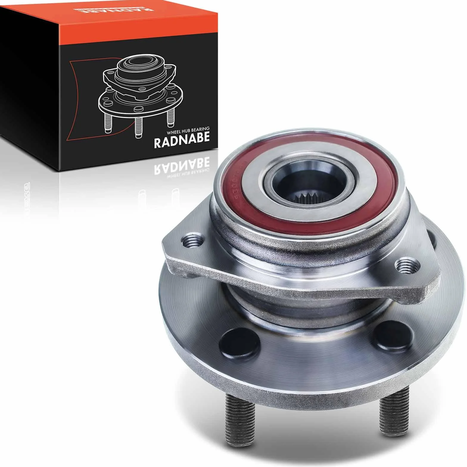 Frankberg Cuscinetto ruota Set di cuscinetti ruota Asse Anteriore Ruota flangiata diametro 164,4 Compatibile con Grand Cherokee II WG WJ 1999-2005 Replace# 513159 52098679AD 52098679AB BR930335