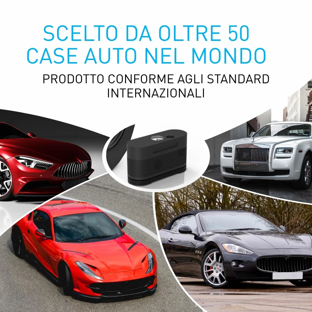 Fix&Go AIR Kit Riparazione Pneumatici Auto Compressore Aria Portatile 12V, Gonfiaggio e Ripara Gomme Forate, Sigillante Ecologico Safe TPMS
