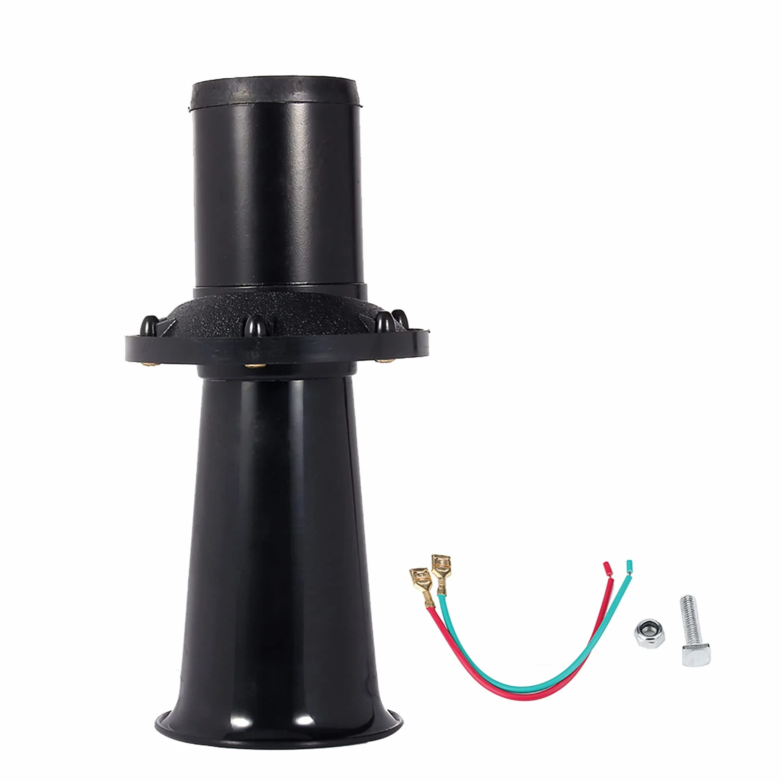 Sirena a Clacson per Auto D'epoca Vintage AHHOOOGAH AHOOGA OOGA 110DB per Auto, Camion, Camper, con Facile Montaggio a un Bullone, Progettata per Veicoli a 12 V (BLACK)