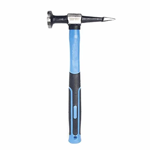TOPWAY 7 Pezzi kit attrezzi da officina riparazione carrozzeria auto con manici in fibra di vetro, Professionale kit di martelli e tassi per carrozziere 454230