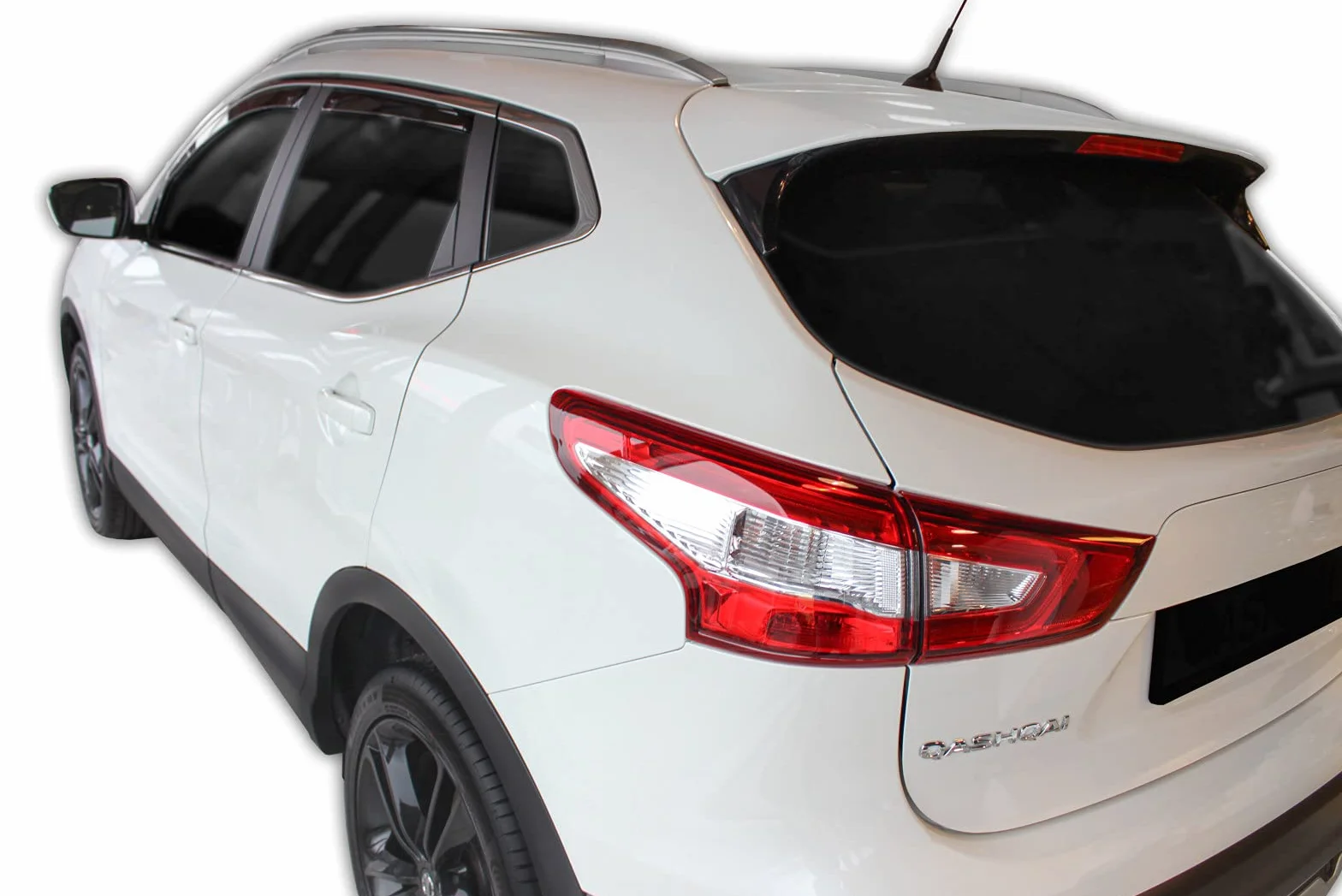 Deflettori d'Aria per Nissan Qashqai J11 2014-2021, Set da 4 Pezzi, Nero Fumé Oscurato
