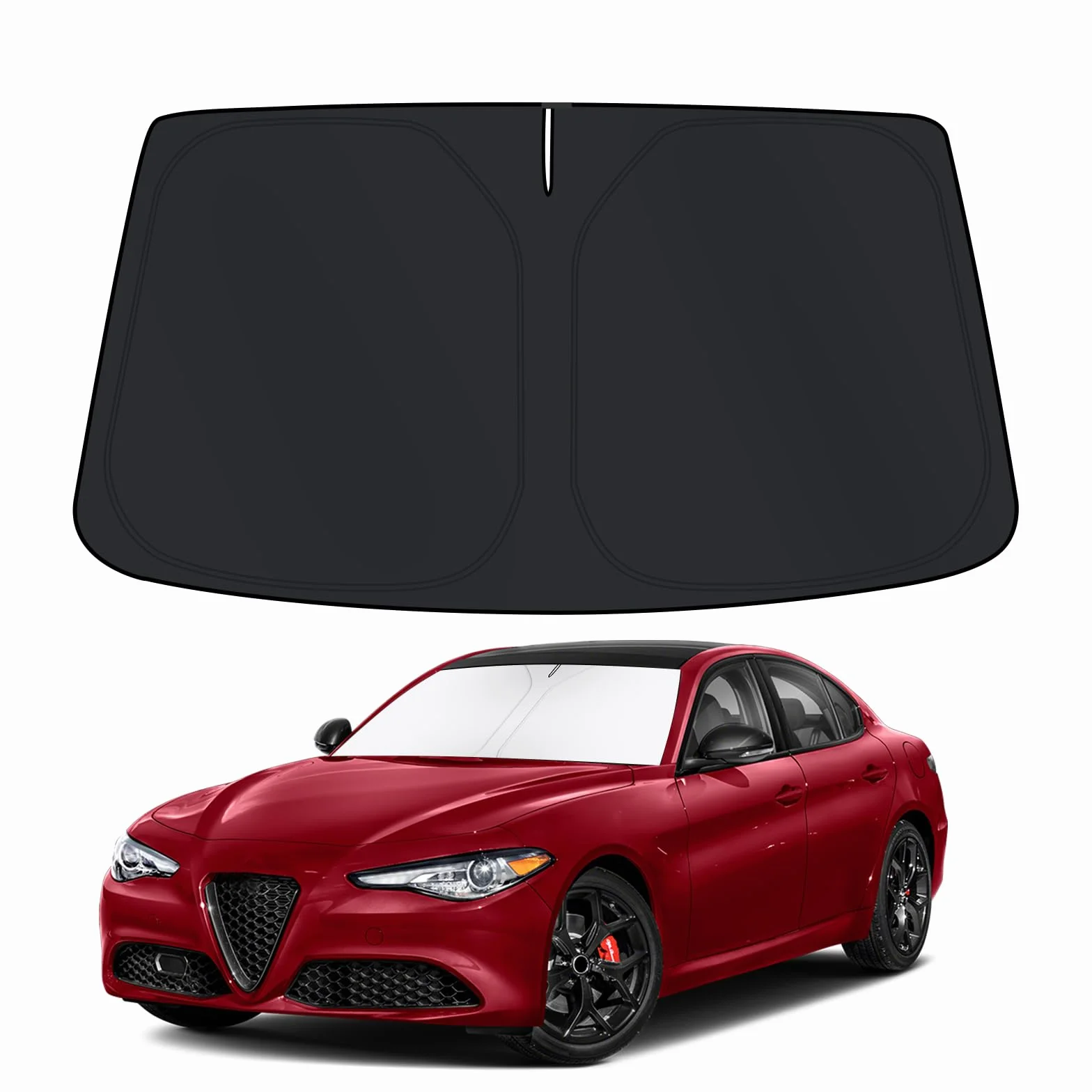 Parasole per parabrezza Alfa Romeo Giulia 2017-2020 Protezione UV Pieghevole
