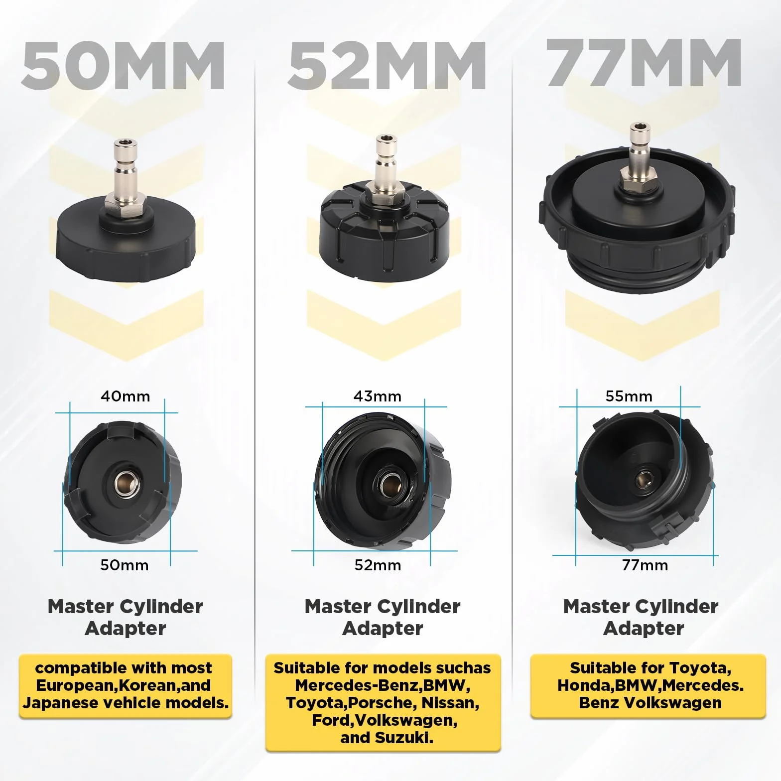 Spurgo freni 3L Set sostituzione liquido freni auto con contenitore aspirazione 1L 4 adattatori universali