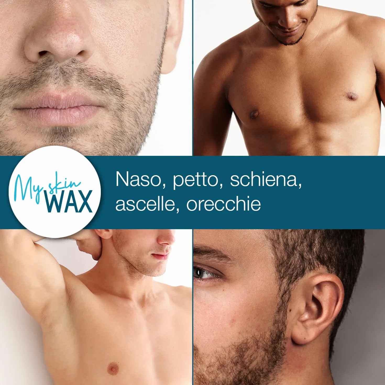 Cera Depilatoria Senza Strisce 800g Ipoallergenico Brasiliana Dolce Pelle Sensibile Viso Bikini Naso