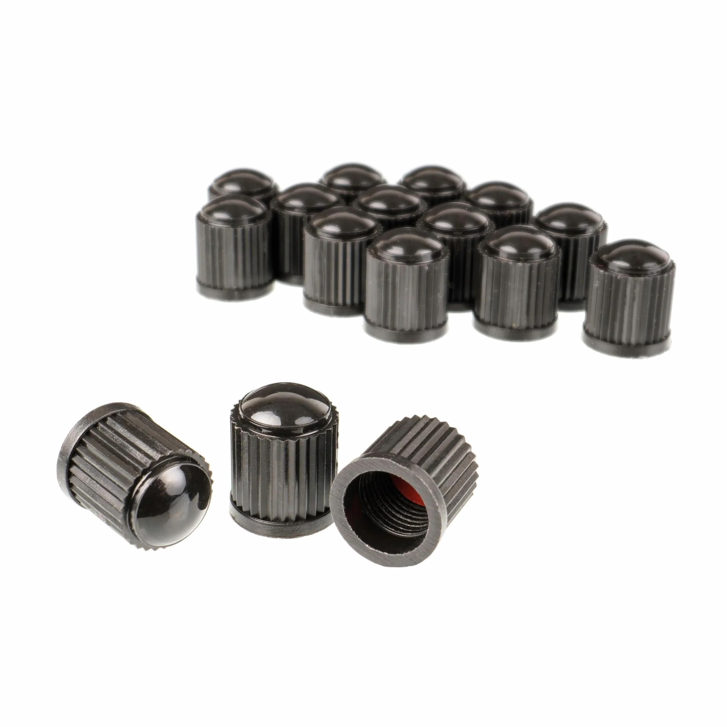 Tappo Valvola ABS 10 Pezzi Nero Copripolvere con Guarnizione per Auto Moto Rimorchi Biciclette