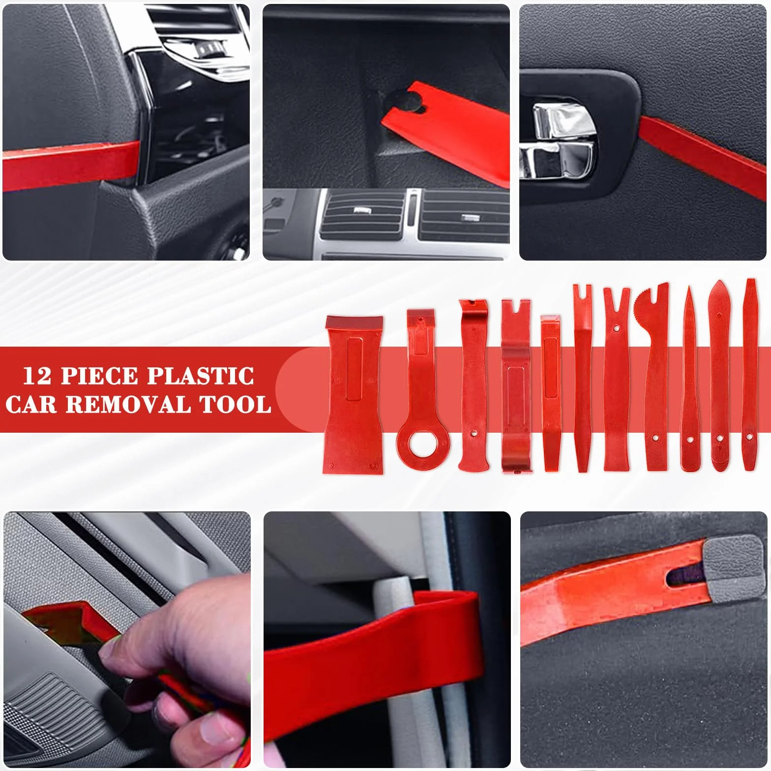 Kit Smontaggio Pannelli Auto 352 Pezzi, Strumento Rimozione Auto per Porta Pannello Radio Cruscotto