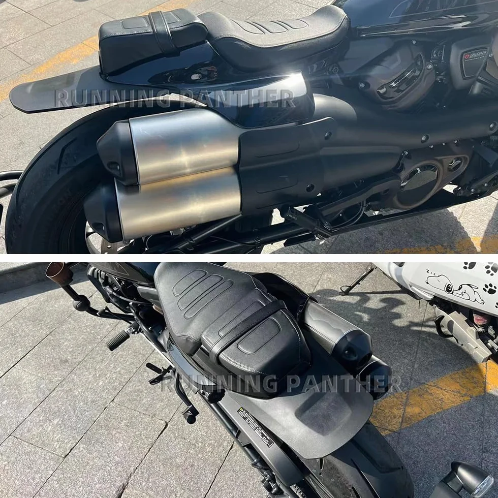 Cuscinetto per sedili singoli passeggeri per moto con estensione parafango posteriore adatto per Harley Sportster S 1250 RH1250S 2021 2022 2023 2024