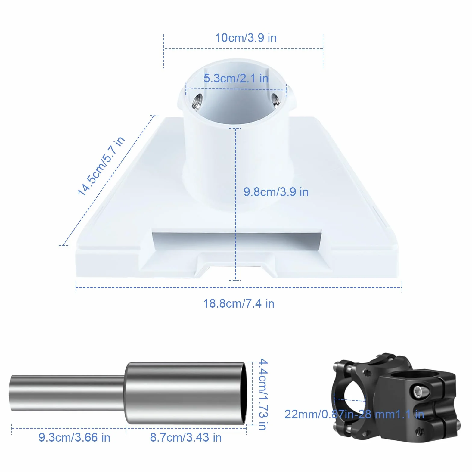 Starlink Gen 3 RV Ladder Mount, Starlink Kit Completoadattatore per tubi Starlink Gen 3 Adatto per Tetti, Camper, SUV, Camion o Barche