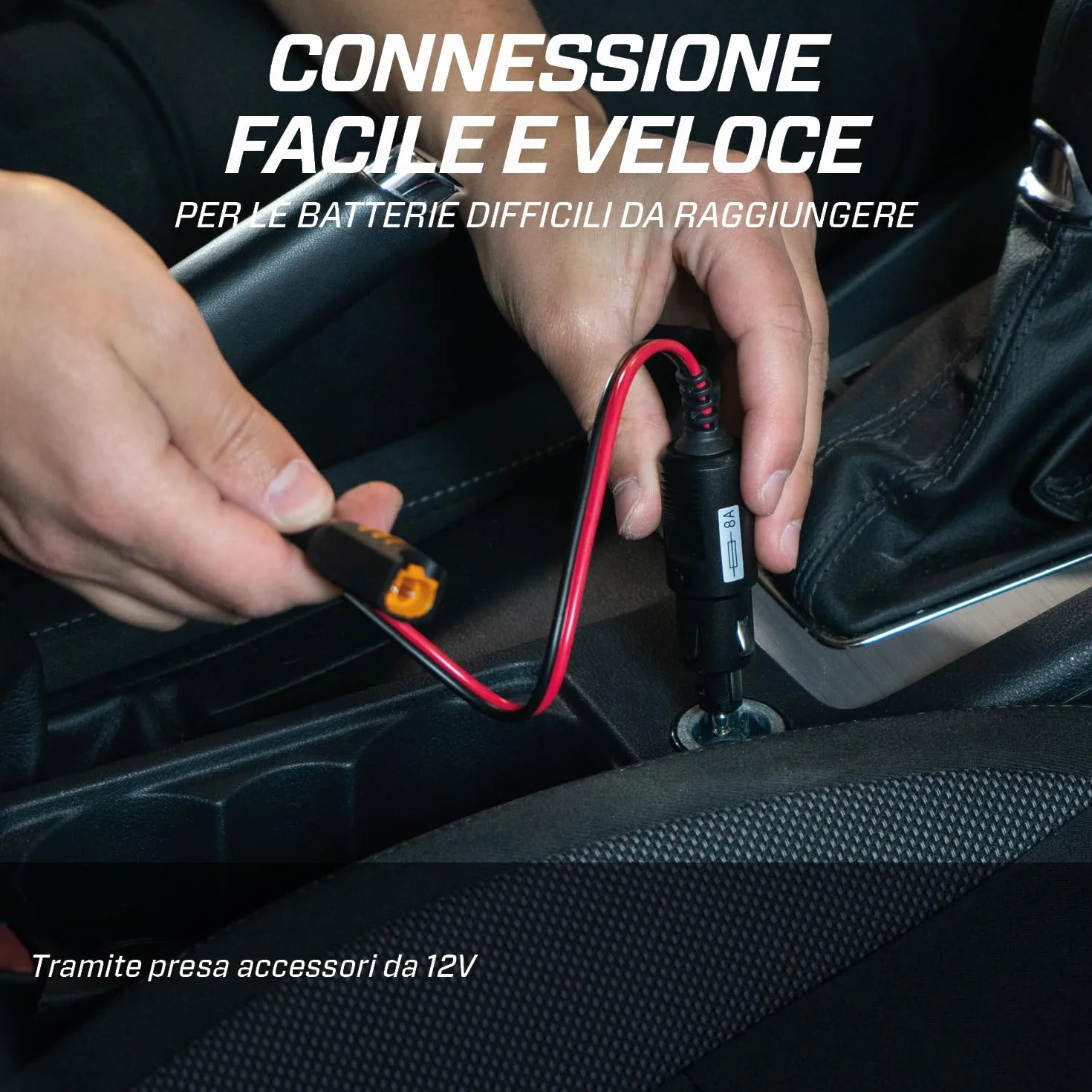 CTEK CONNECT CIG PLUG, Permanente Collegamento Caricabatterie 12V per Auto Moto