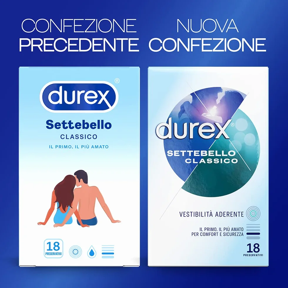 Durex Settebello Classico Preservativi 18 Profilattici
