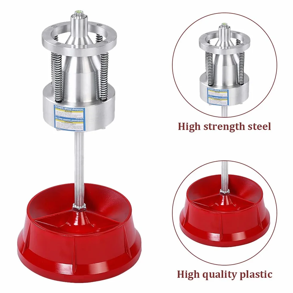 Ejoyous Equilibratrice Pneumatici, Mozzi Portatili per Camion per Auto Bilanciatore di Pneumatici, per Ruote a Bolla, Equilibratrice per Ruote per Auto, Equilibratrice per Ruote per Camion