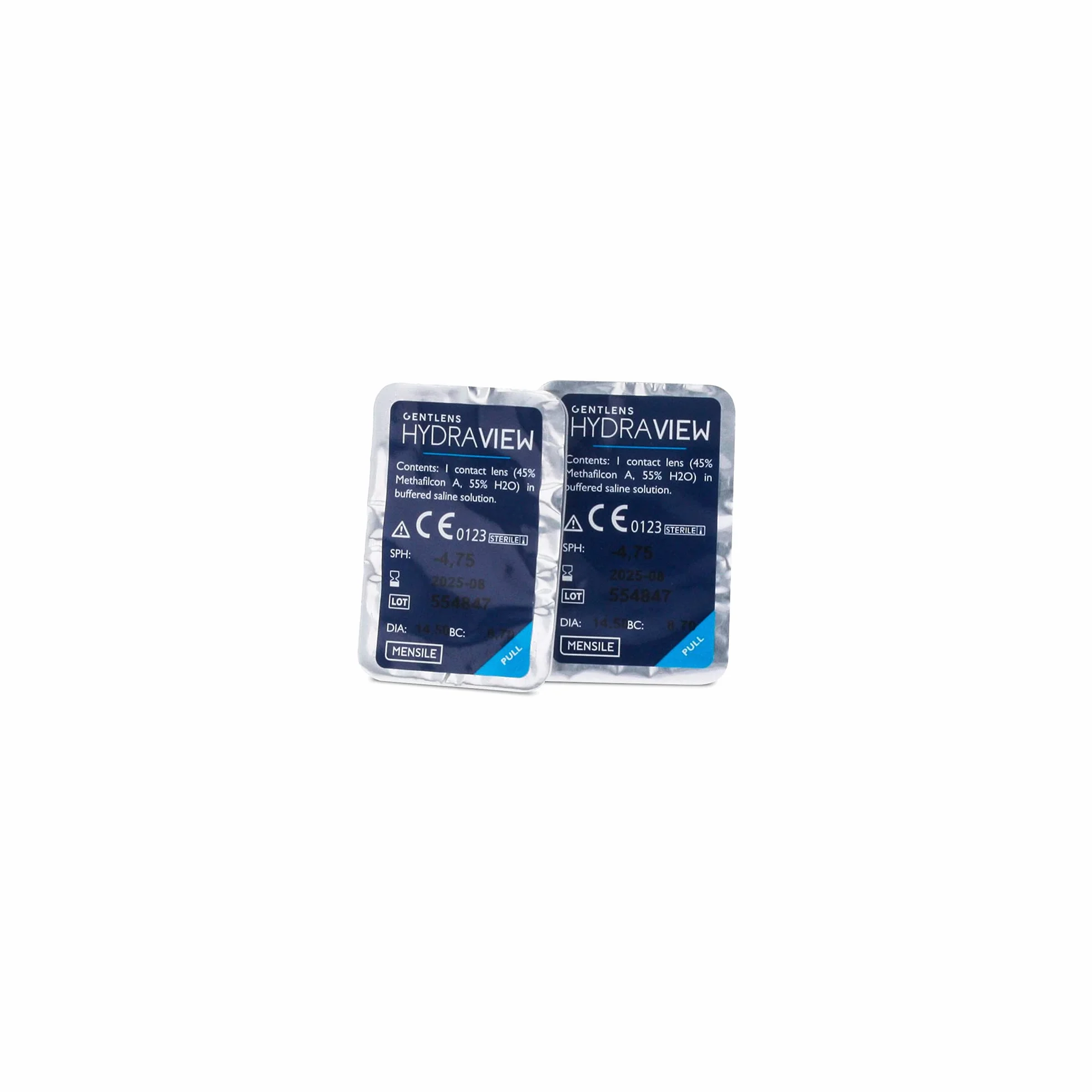 Gentlens HydraView Mensili 6p - Lenti a contatto morbide (-2.00)